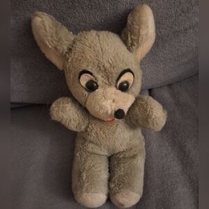 ​VTG Wind-Up Musical Plush Mouse – Large Plastic Eyes – Made in Korea/Hong Kong
